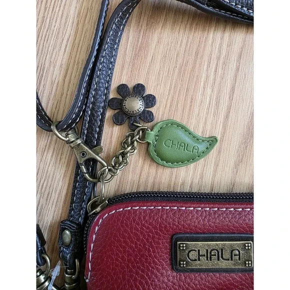 Chala Cottagecore Mushroom Crossbody Purse – Adjustable Straps - Picture 3 of 7